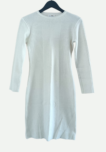 Robe creme ivoire - , laine