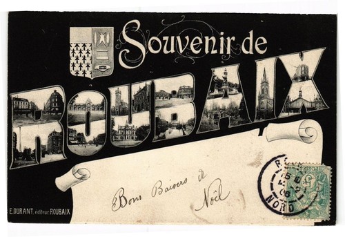 Cpa souvenir roubaix - de,