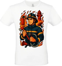 T-Shirt POMPIER - Unisexe et 100% Coton - Métiers