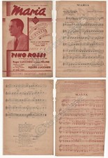 PARTITION PIANO CHANT ORCHESTRE MARIA CRÉE PAR TINO ROSSI EDITIONS SALABERT 1941