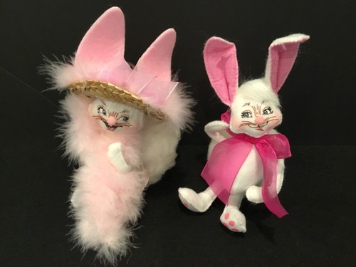 Two annalee bunnies boy with - annalee,
