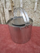 SEAU A GLACONS MINIMALISTE "STELTON, ARNE JACOBSEN" EN INOX (1967)