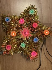 Vintage 80’s CIMIER Sapin Guirlande Électrique Lumineuse Diamants Déco NOËL 🎄
