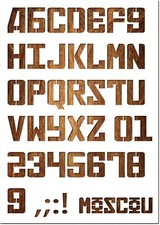 Pochoir Lettre A4 en plastique