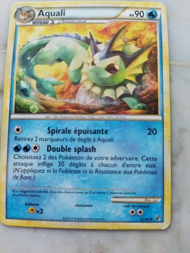 Carte pokemon aquali - carte,