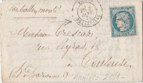 Lettre par ballon monte - ballon,