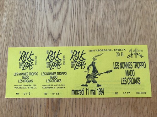 Billet concert festival - billet, de