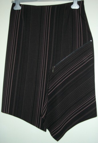 Jupe marron asymétrique t40 - asymétrique,