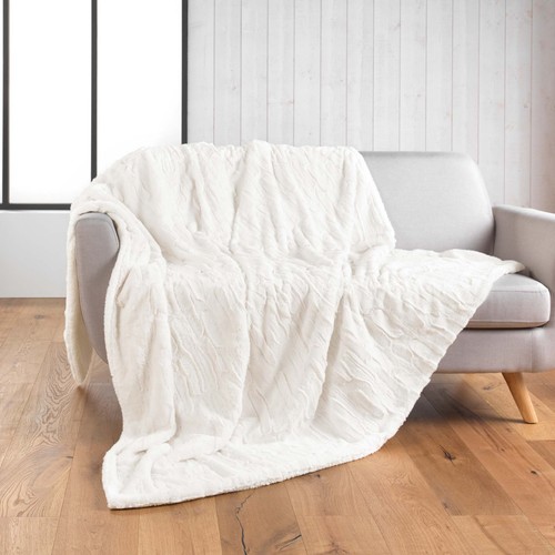 Plaid imitation fourrure - plaid,
