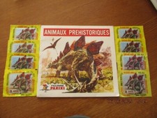 Album ANIMAUX PREHISTORIQUES 1974 + 8 POCHETTES - PANINI