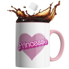 Tasse Céramique Mug Idée Cadeau - Coeur Princesse - Neuf