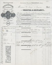 1892 : LILLE – FACTURE LETTRE – CRESPEL & DESCAMPS – FILS RETORS