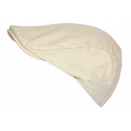 Casquette plate beige vintage - plate,