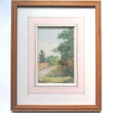 Paysage Aquarelle Circa 1900