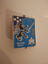 Insigne 3 RÉGIMENT DU MATÉRIEL.  Fraisse paris G3292