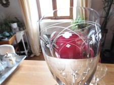 6 verres anciens en cristal