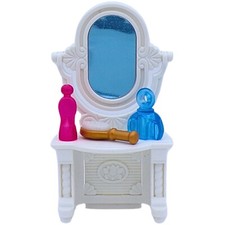 Playmobil coiffeuse blanche miroir flacons médiévale princesse meuble lâche