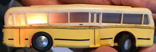 Remorque trolley bus jaune - trolley, ho