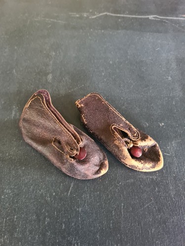 Chaussures anciennes cuir - chaussures,