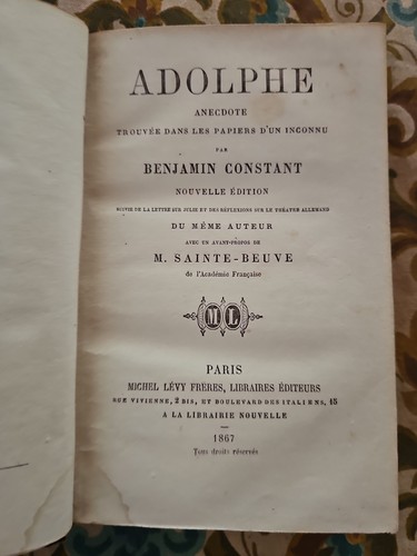 Benjamin constant adolphe - benjamin,