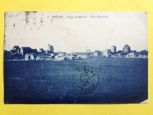 Cpa rare brehal plage - brehal,