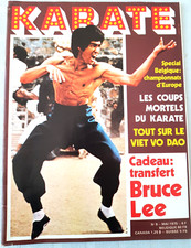 BRUCE LEE MAGAZINE KARATE N°9 AVEC TRANSFERT BRUCE LEE MAI 1975