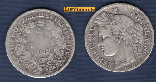 Francs cérès 1849 bb - francs,