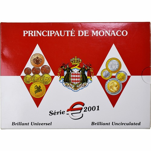 Monaco coffret 2001 paris - monaco,, 2001,
