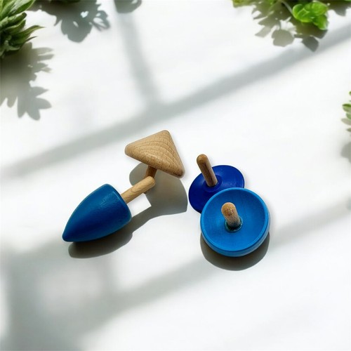 Jeu toupies en bois - jeu,