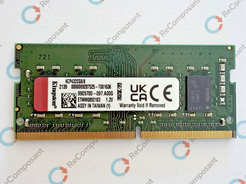 8go ram portable - pc, kingston