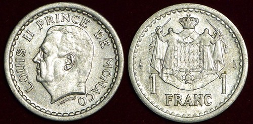 Monaco franc 1943 - monaco,