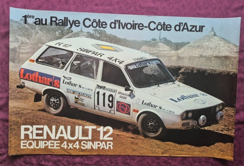 Affiche renault équipé - 12,