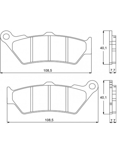 Plaquettes frein accossato - plaquettes, de