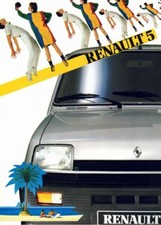 Catalogue brochure Renault 5 (Avec Alpine Turbo) 1983/1984 France