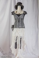 Black White Steampunk Costume
