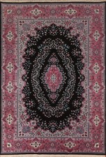 Tapis Chinois Noir/Rose 6x9