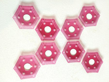 LOT DE 8 BOBÈCHES HEXAGONALES