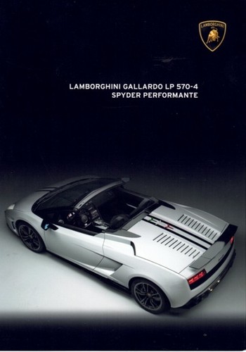 Brochure lamborghini gallardo - brochure,