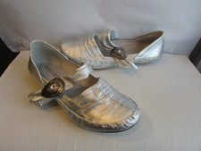 sandales regard  cuir argent 36,5