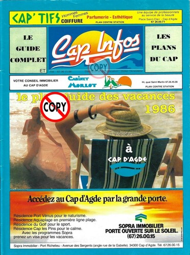 Plans guide cap agde - du, d'agde