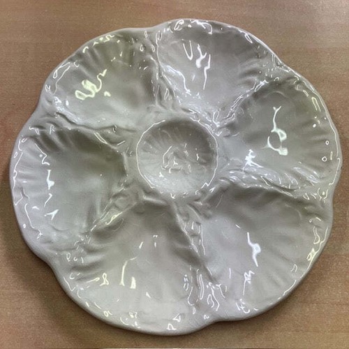Assiette huîtres gien - huîtres,