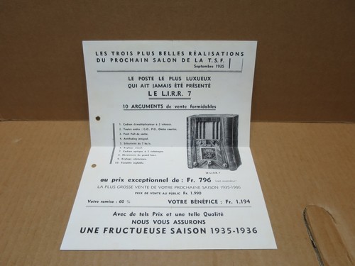 Poste radio feuillet - poste,