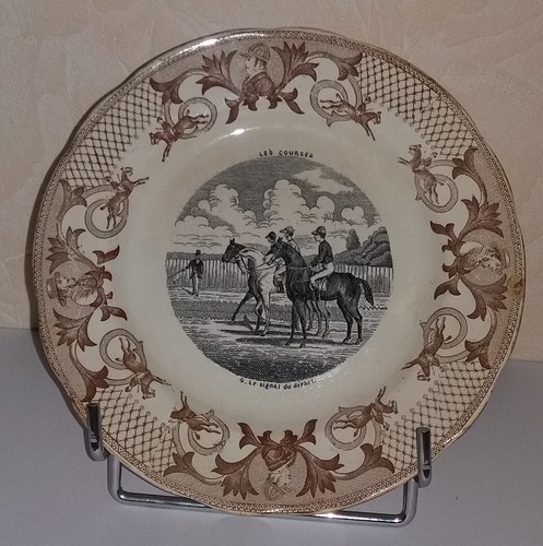 Assiette ancienne faïence - assiette,