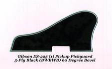 ES-225 Pickguard 5-Ply Black