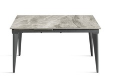 Table À Manger Effet Marbre Gris Rectangulaire Design Moderne CIC-658