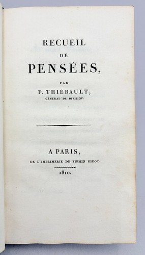 Général thiébault - thiÉbault, •