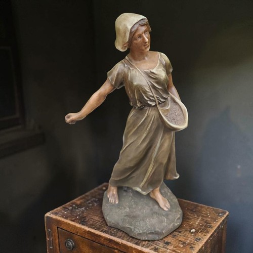 Sculpture terre cuite signée - sculpture,