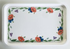 VINTAGE Plateau Melamine Amapola VILLEROY BOCH Tray Vassoio Tablett