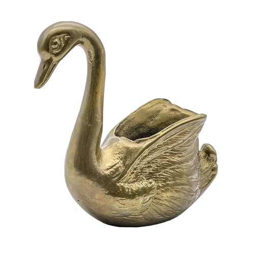 Vintage laiton cygne - en,