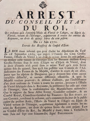 Placard affiche 1770 louis - ,